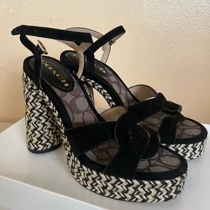 Coach “Talina” Black Sandals - Sold out in stores